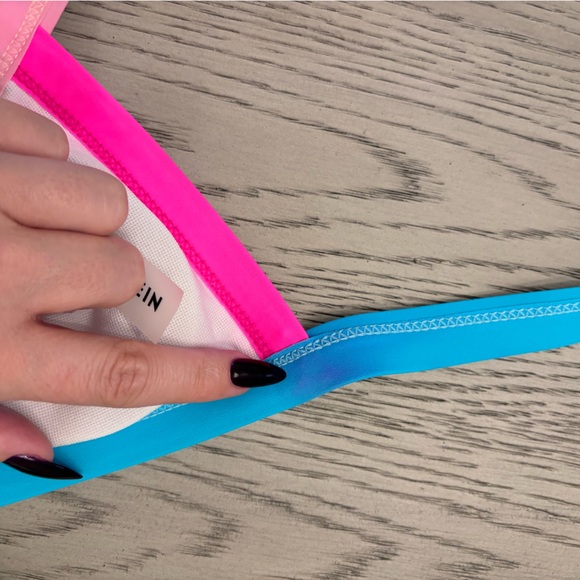 SHEIN Colorblock Neon Bikini Set Size S - Picture 7 of 9